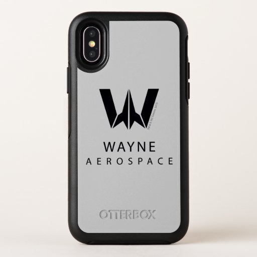 Justice League | Wayne Aerospace Logo OtterBox Symmetry iPhone X Case