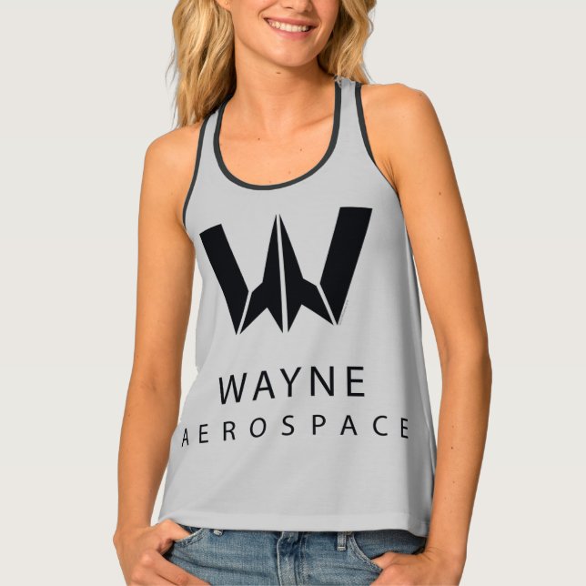 Justice League | Wayne Aerospace Logo Tank Top (Front)