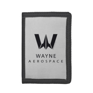 Justice League Wayne Aerospace Logo Trifold Wallet