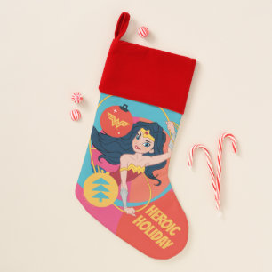 Justice League Wonder Woman Holiday Bauble Christmas Stocking