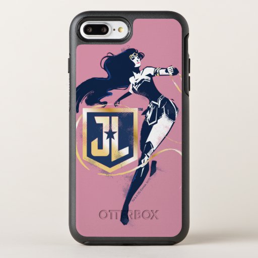 Justice League | Wonder Woman & JL Icon Pop Art OtterBox Symmetry iPhone 8 Plus/7 Plus Case