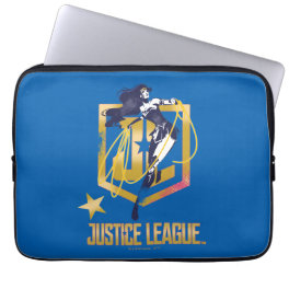 Justice League Wonder Woman JL Logo Pop Art Laptop Sleeve