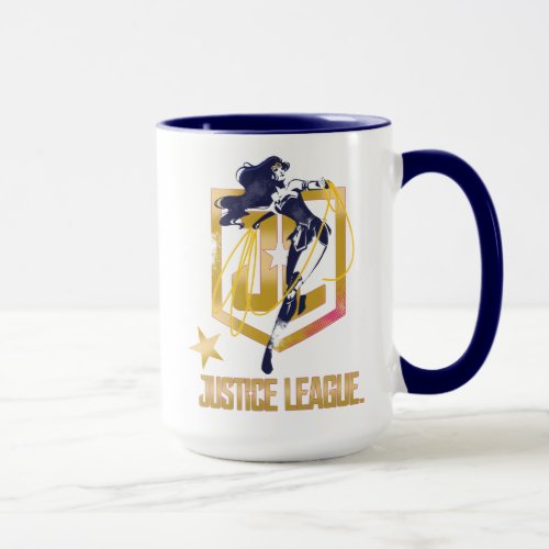 Justice League  Wonder Woman JL Logo Pop Art Mug