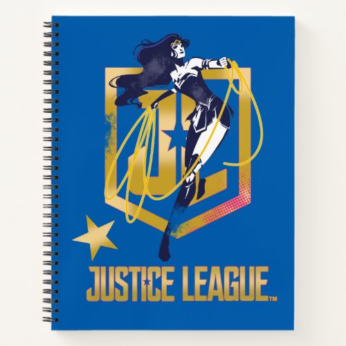 Justice League  Wonder Woman JL Logo Pop Art Notebook