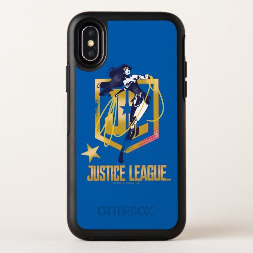 Justice League  Wonder Woman JL Logo Pop Art OtterBox Symmetry iPhone X Case