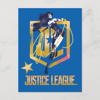 Justice League | Wonder Woman Jl Logo Pop Art Postcard by justiceleague at Zazzle