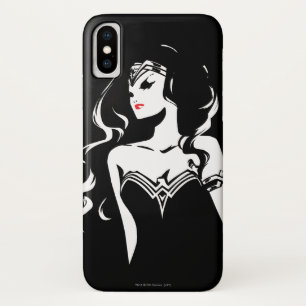 Justice League Wonder Woman Noir Pop Art iPhone X Case