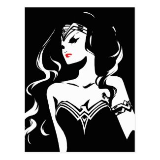 Justice League | Wonder Woman Noir Pop Art Postcard