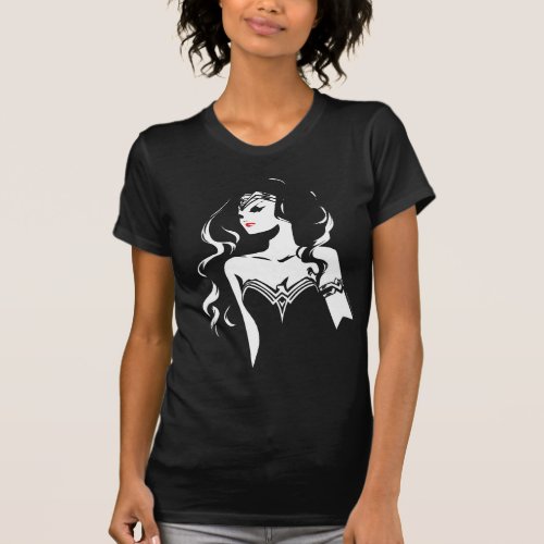 Justice League  Wonder Woman Noir Pop Art T_Shirt