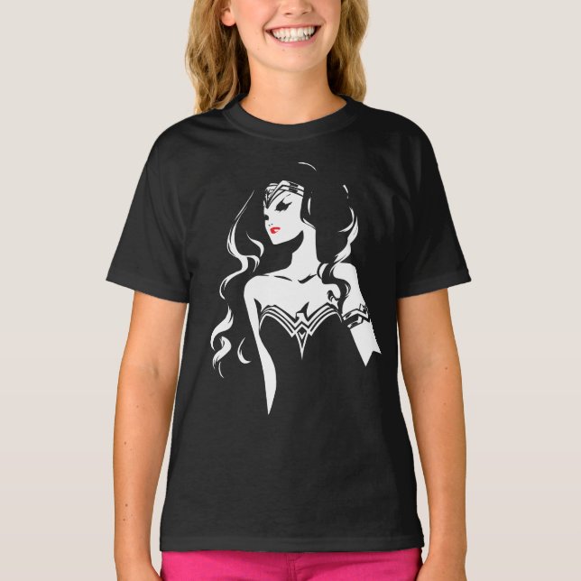 Justice League | Wonder Woman Noir Pop Art T-Shirt (Front)