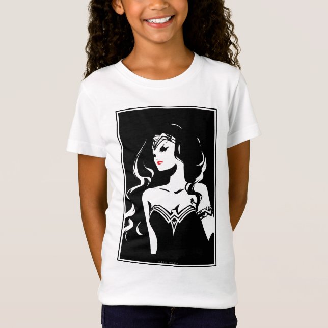 Justice League | Wonder Woman Noir Pop Art T-Shirt (Front)