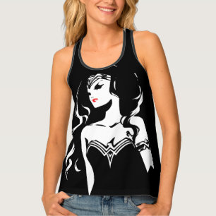 Justice League   Wonder Woman Noir Pop Art Tank Top
