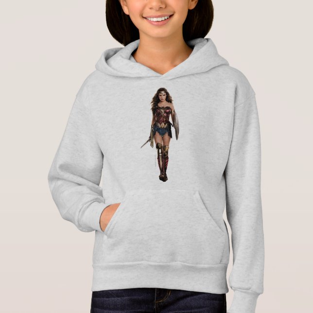 Justice League | Wonder Woman On Battlefield Hoodie (Front)