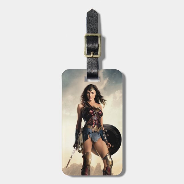Justice League | Wonder Woman On Battlefield Luggage Tag (Front Vertical)