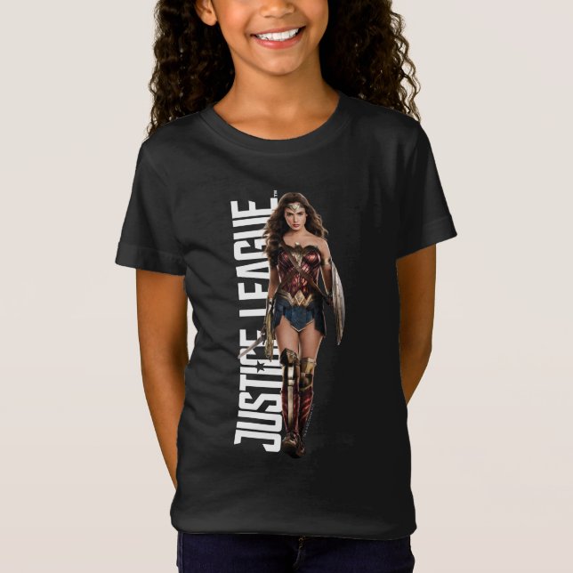 Justice League | Wonder Woman On Battlefield T-Shirt (Front)