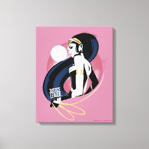 Justice League   Wonder Woman Profile Pop Art Canvas Print