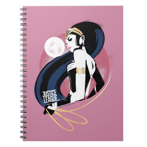 Justice League  Wonder Woman Profile Pop Art Notebook