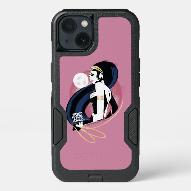 Justice League | Wonder Woman Profile Pop Art Otterbox iPhone Case (Back)