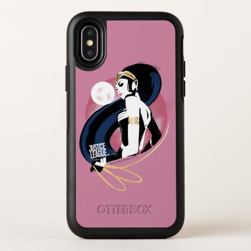 Justice League | Wonder Woman Profile Pop Art OtterBox Symmetry iPhone X Case