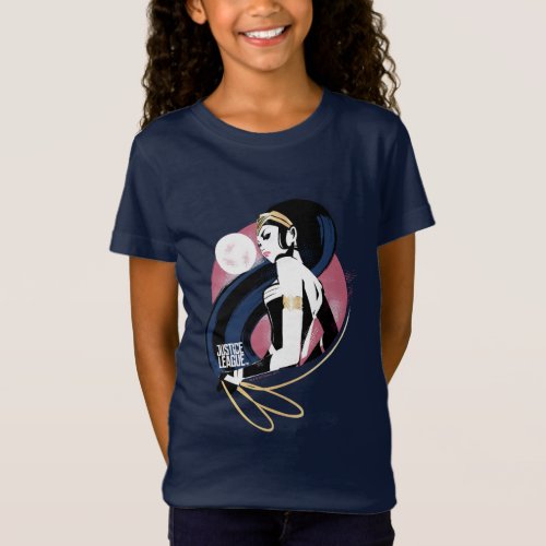 Justice League  Wonder Woman Profile Pop Art T_Shirt