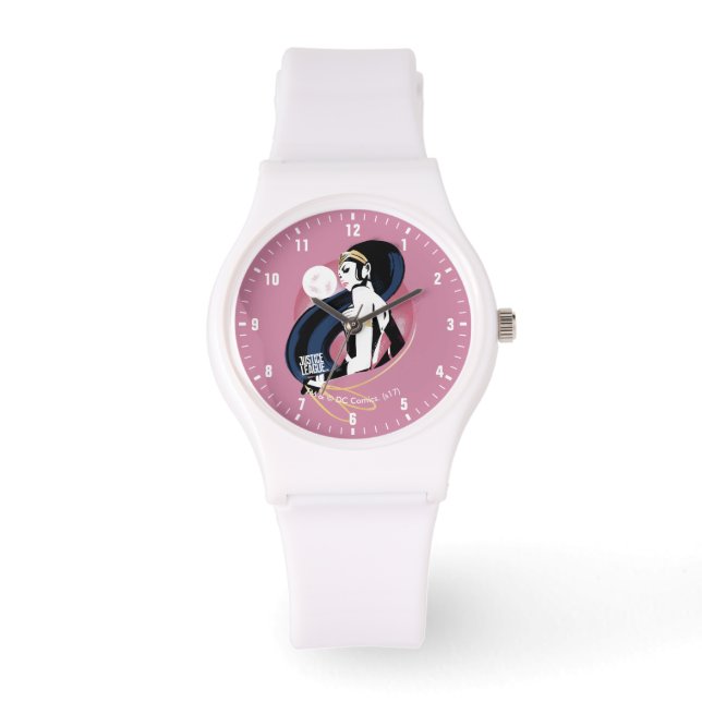 Justice League | Wonder Woman Profile Pop Art Watch (Front)
