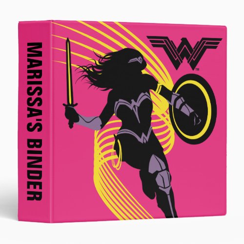 Justice League  Wonder Woman Silhouette Icon Binder