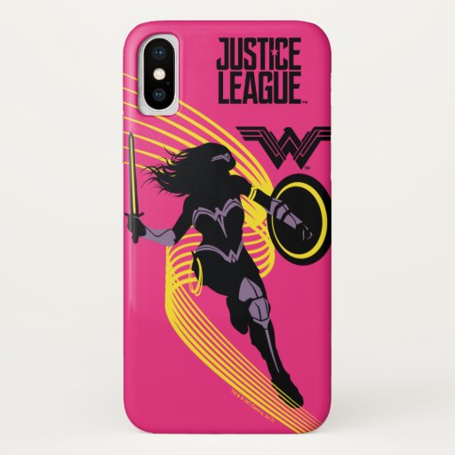 Justice League | Wonder Woman Silhouette Icon iPhone X Case