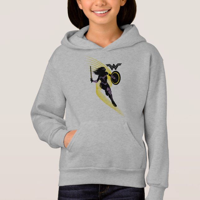 Justice League | Wonder Woman Silhouette Icon Hoodie (Front)