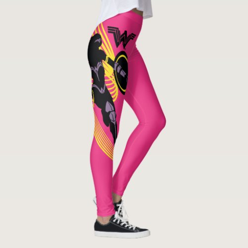 Justice League  Wonder Woman Silhouette Icon Leggings