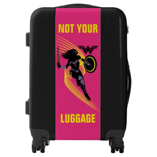 Justice League  Wonder Woman Silhouette Icon Luggage