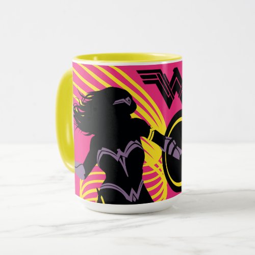 Justice League  Wonder Woman Silhouette Icon Mug