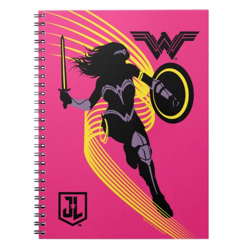 Justice League  Wonder Woman Silhouette Icon Notebook
