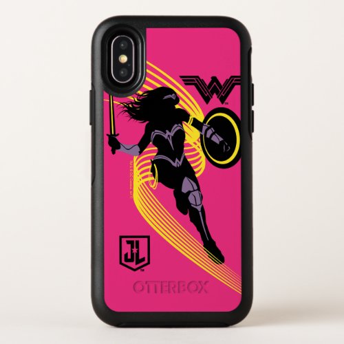 Justice League  Wonder Woman Silhouette Icon OtterBox Symmetry iPhone X Case