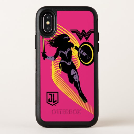 Justice League | Wonder Woman Silhouette Icon OtterBox Symmetry iPhone X Case