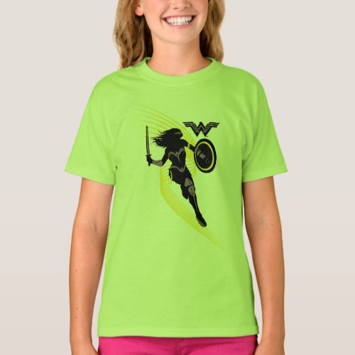 Justice League  Wonder Woman Silhouette Icon T_Shirt