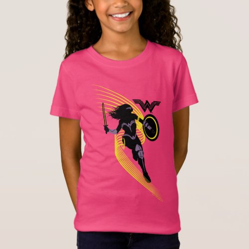 Justice League  Wonder Woman Silhouette Icon T_Shirt