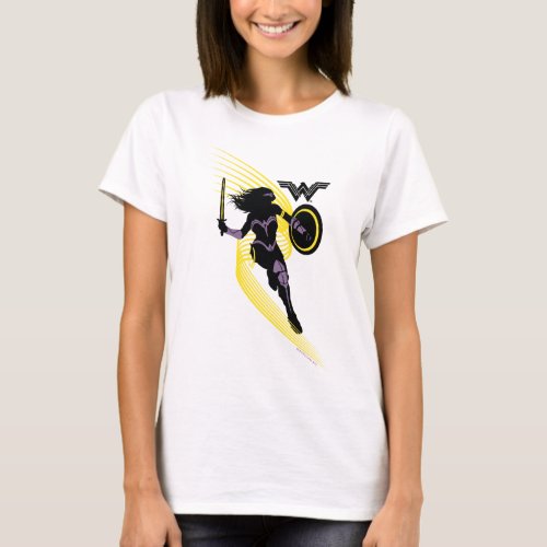 Justice League  Wonder Woman Silhouette Icon T_Shirt