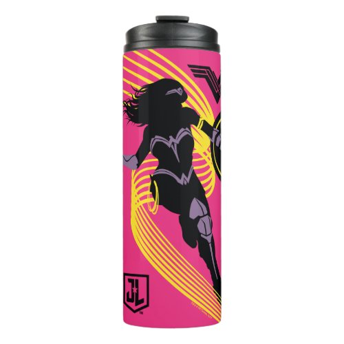 Justice League  Wonder Woman Silhouette Icon Thermal Tumbler