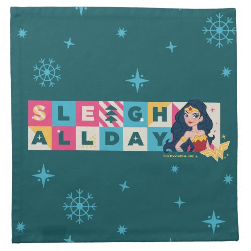 Justice League Wonder Woman Sleigh All Day Cloth Napkin