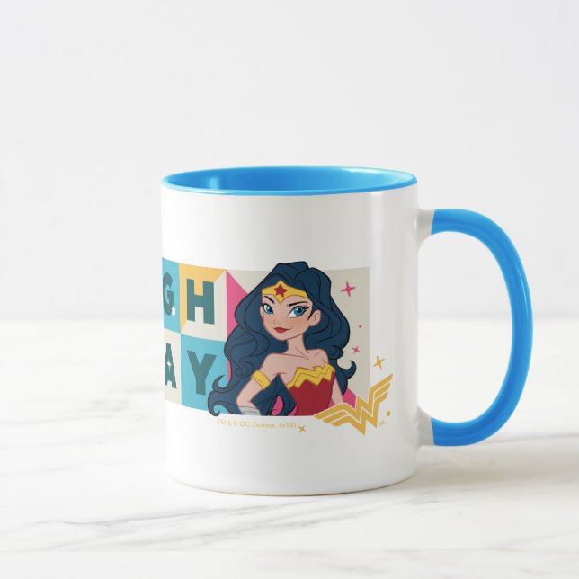 Justice League Wonder Woman "Sleigh All Day" Mug (Right)