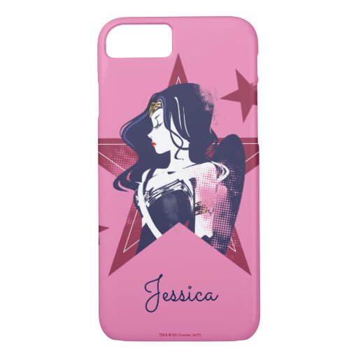 Justice League | Wonder Woman & Stars Pop Art iPhone 8/7 Case