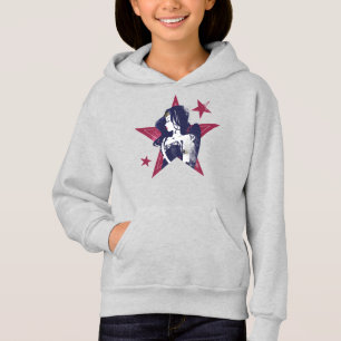 Justice League   Wonder Woman & Stars Pop Art Hoodie