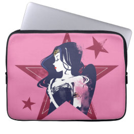 Justice League Wonder Woman & Stars Pop Art Laptop Sleeve