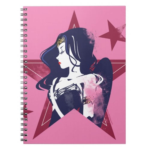 Justice League  Wonder Woman  Stars Pop Art Notebook