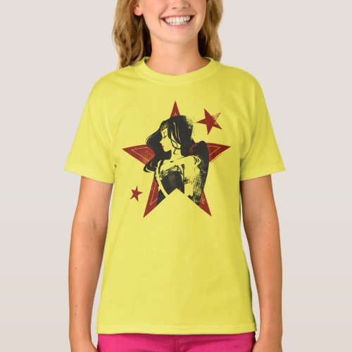 Justice League  Wonder Woman  Stars Pop Art T_Shirt