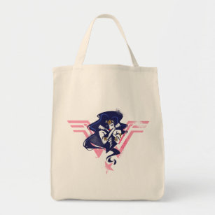 Justice League   Wonder Woman & Symbol Pop Art Tote Bag