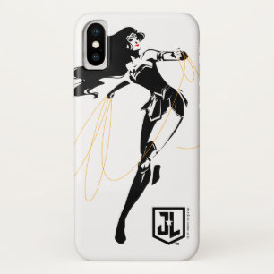 Justice League Wonder Woman With Lasso Pop Art iPhone X Case