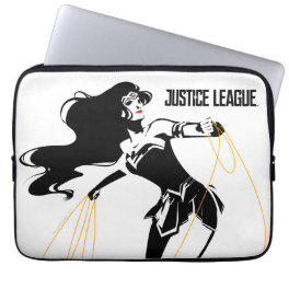 Justice League Wonder Woman With Lasso Pop Art Laptop Sleeve