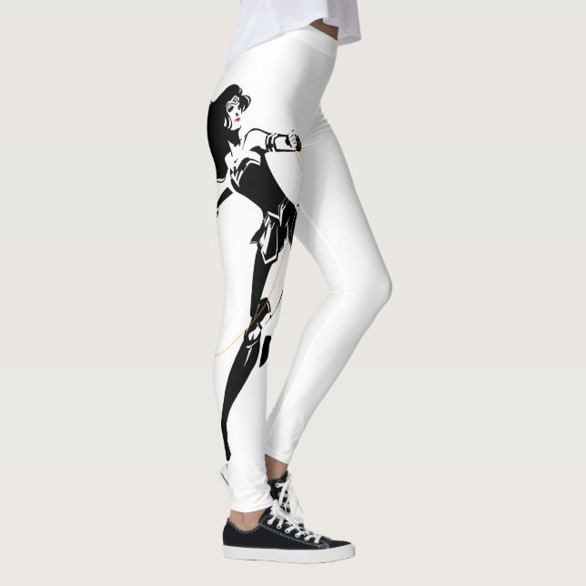 Justice League | Wonder Woman With Lasso Pop Art Leggings (Right)