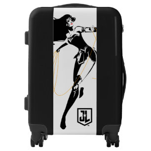 Justice League Wonder Woman With Lasso Pop Art Luggage